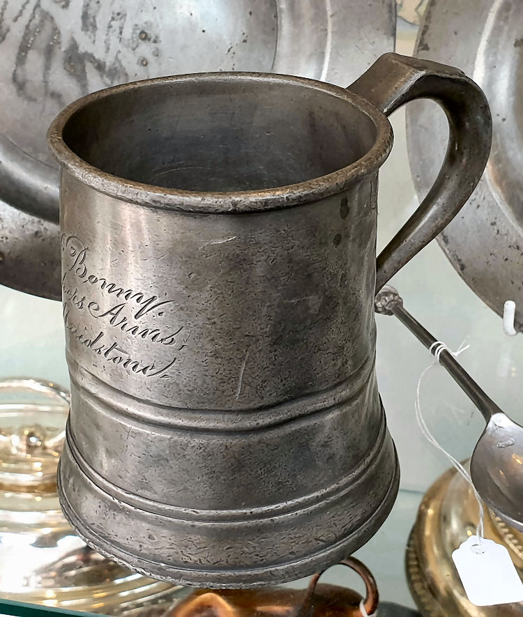 Pewter mug 1874