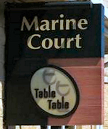 Marine Court sign 2020