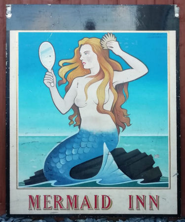 Mermais Inn sign 1960s