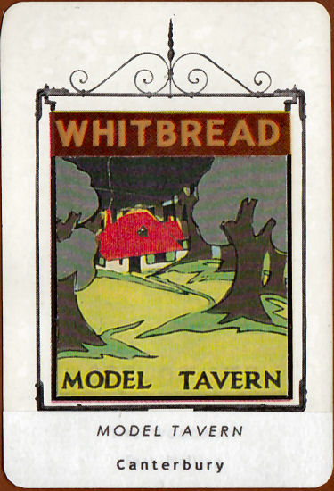 Model Tavern card