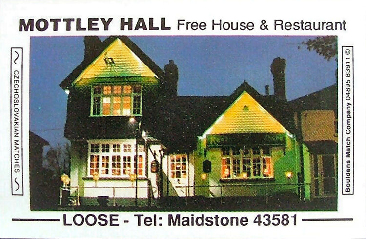 Mottley Hall matchbox