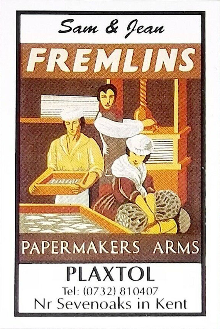 Papermaker's Arms matchbox