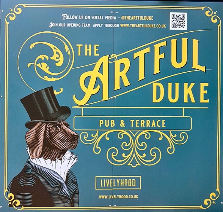 Artful Duke hearding sign 2021