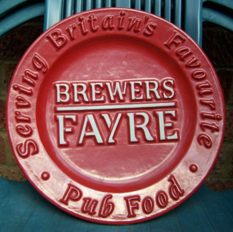 Brewers Fayre plate