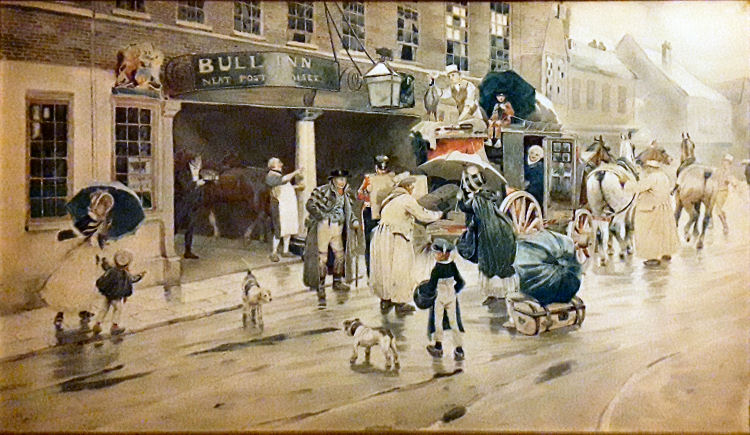 Bull painting 1900s