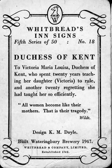 Duchess of Kent card 1955