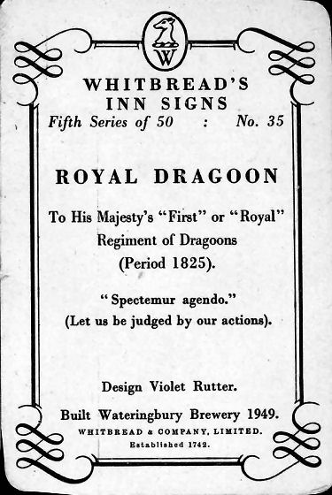 Royal Dragoon card 1955