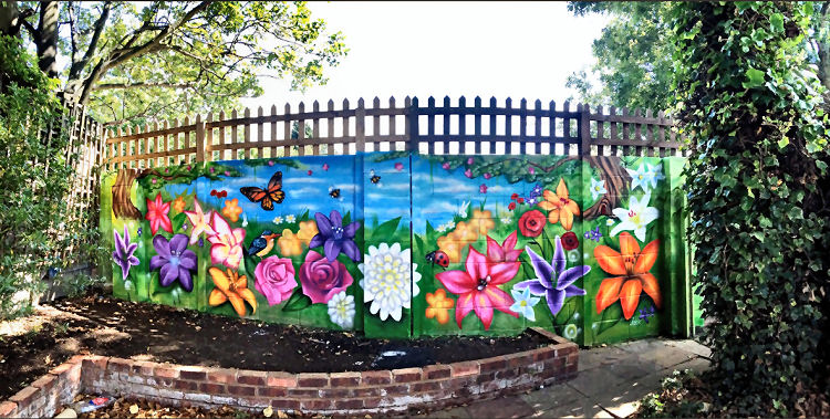 Star garden wall painting 2015