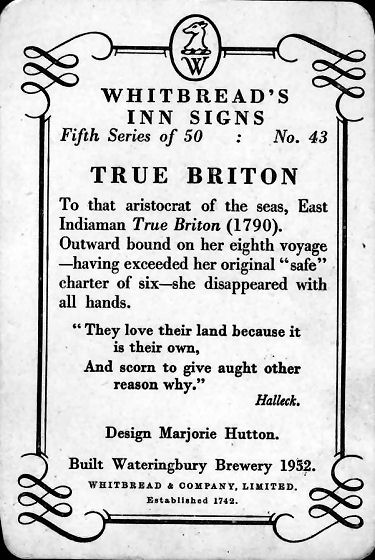True Briton card 1955