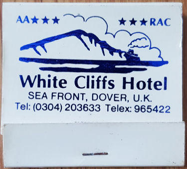 White Cliffs Hotel matchbox