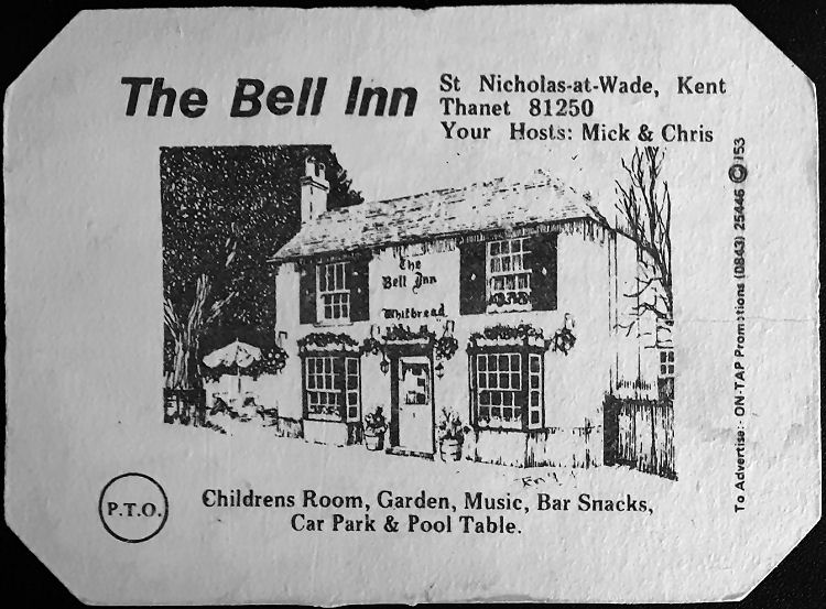 Bell Inn beermat