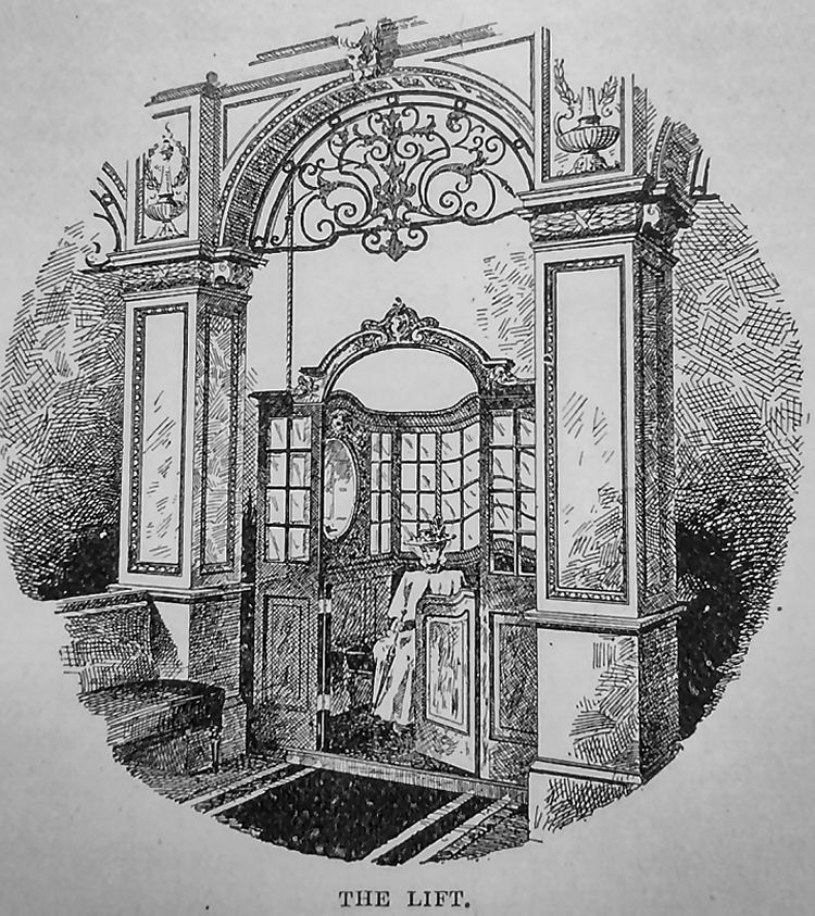 Burlington Hotel lift 1897