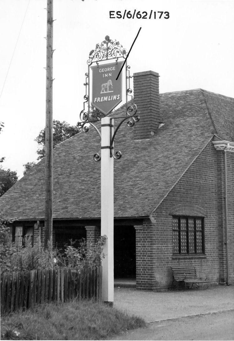George Inn sign 1960