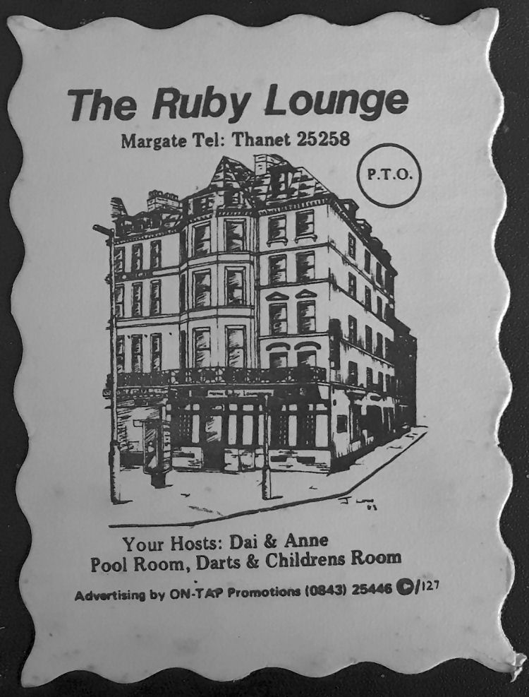 Ruby Lounge beermat