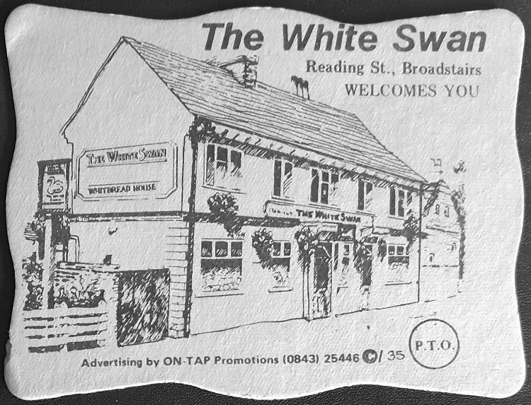 White Swan beermat