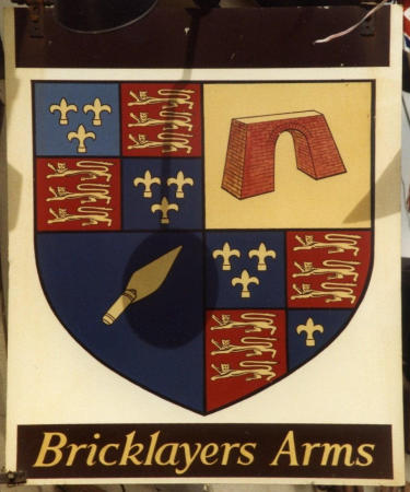 Bricklayer's Arms sign 1990
