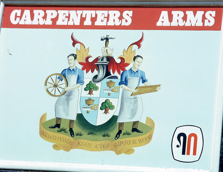 Carpenter's Arms sign 1976