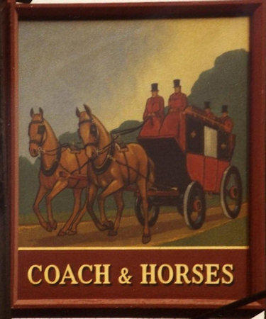 Coach and Horses sign 1987