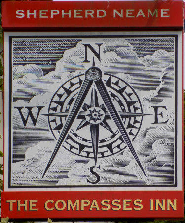 Compasses Inn sign 2016