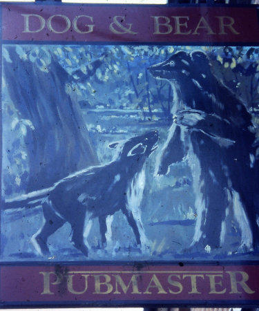 Dog and Bear sign 1985