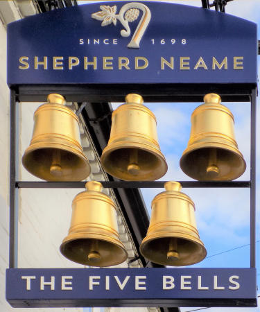 Five Bells sign 2021
