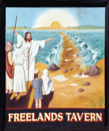 Freelands Tavern sign 2001
