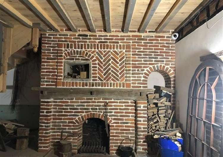 Old Cottage fireplace 2023