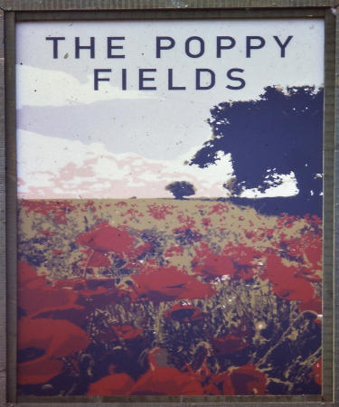Poppy Fields sign 2015