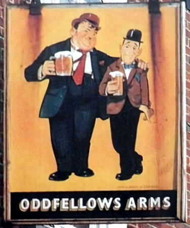 Oddfellows Arms sign 1985