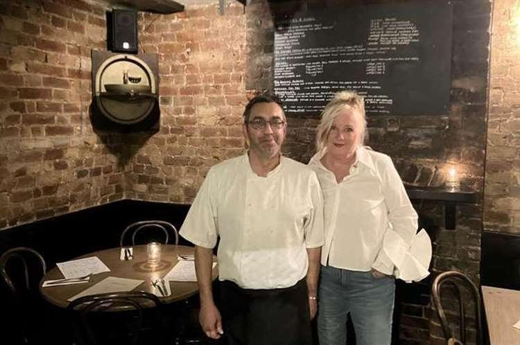 Tina Beadle and chef Fabio Moro