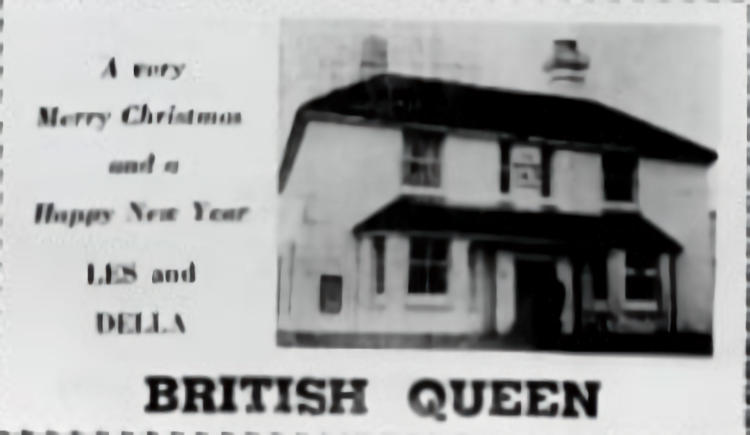British Queen card 1970