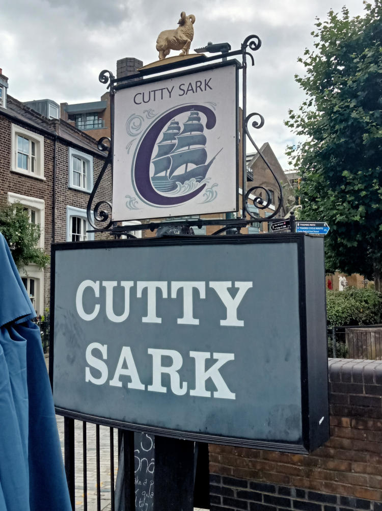 Cutty Sark sign 2024