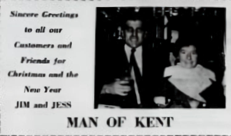 Man of Kent card 1970