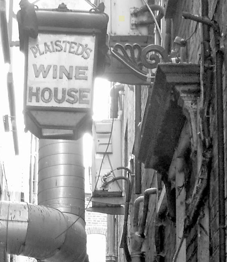 Plaisted's Wine House sign