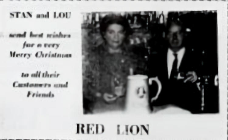 Red Lion card 1970