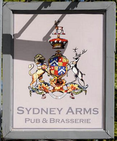 Sydney Arms sign 2024