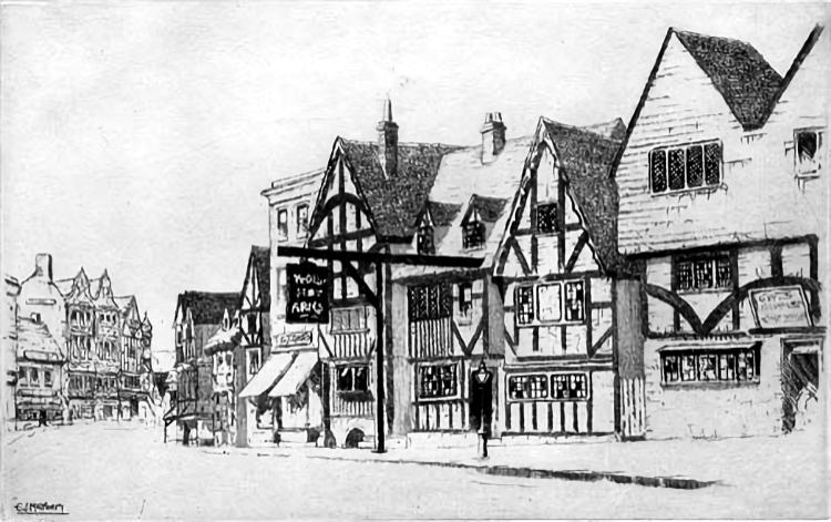Ye Olde Chequers Inn drawing