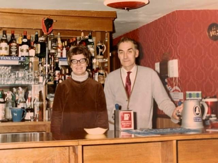 Bull licensees Ivo and Phyllis Pittock 1960s