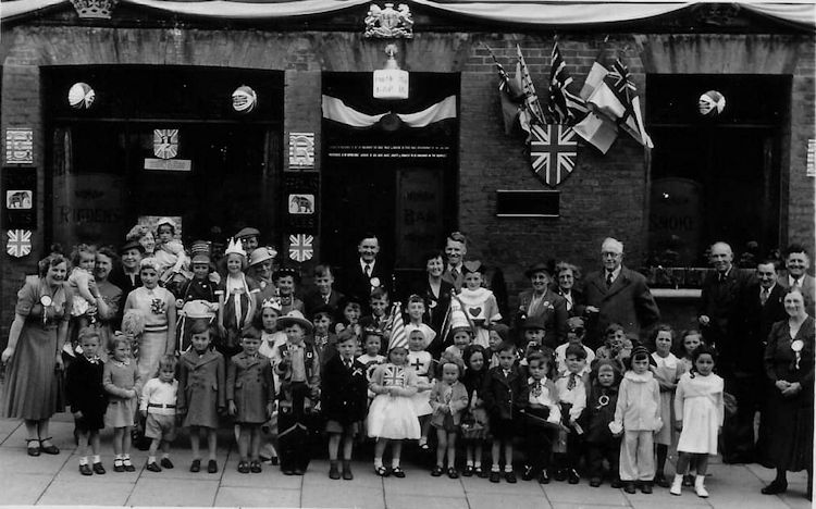 Faversham Arms Coronation party 1953