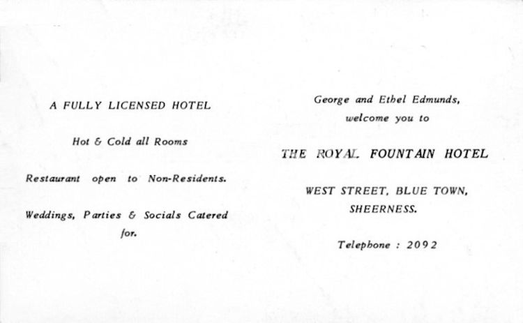 Fountain card 1971