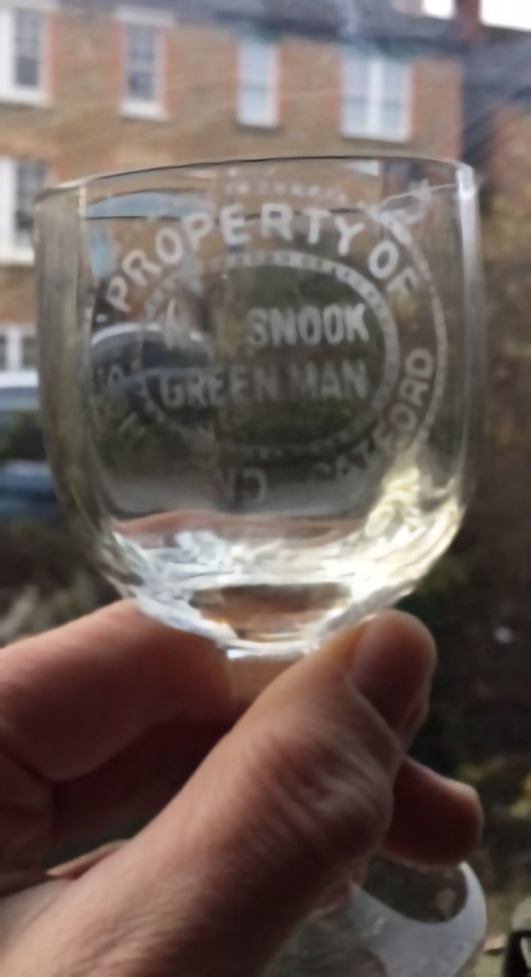 Green Man glass 1919