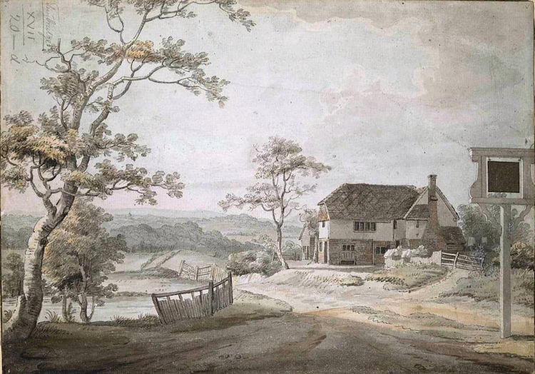 Halfway House watercolour 1770