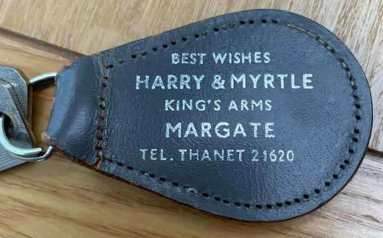 King's Arms key fob 1965