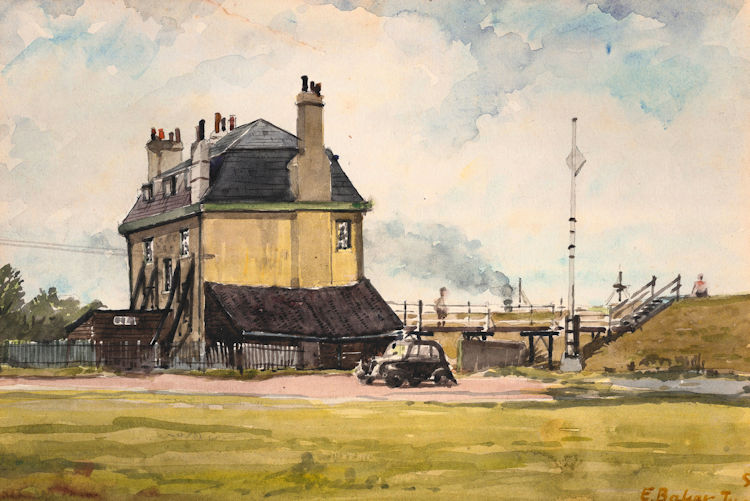 Long Reach Tavern painting 1950