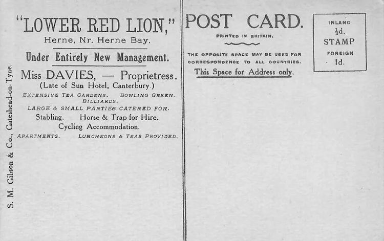 Lower Red Lion postcard 1907