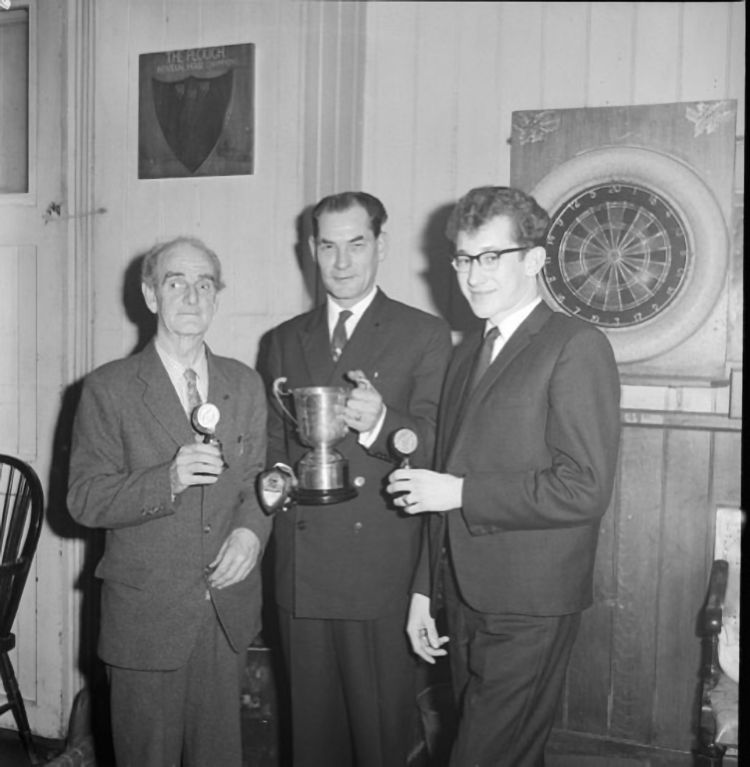 Angling Club Presentation at the Plough 1960s