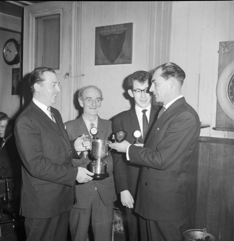 Angling Club Presentation at the Plough 1960s