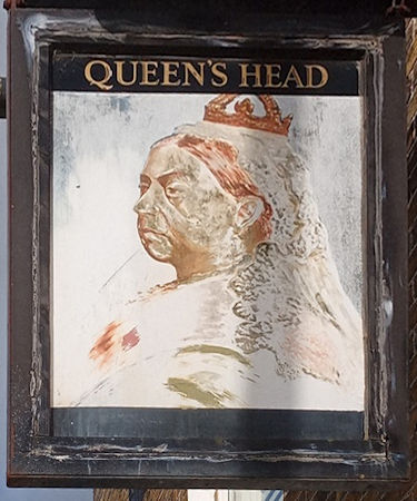 Queen's Head sign 2024