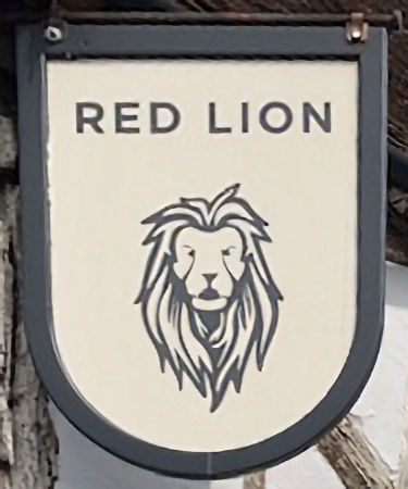 Red Lion sign 2024