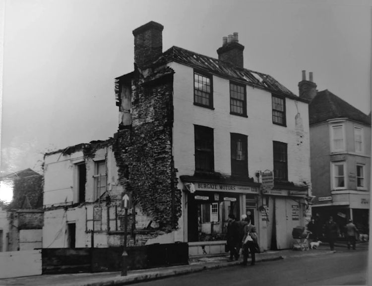 Saracens Head after demolition 1969